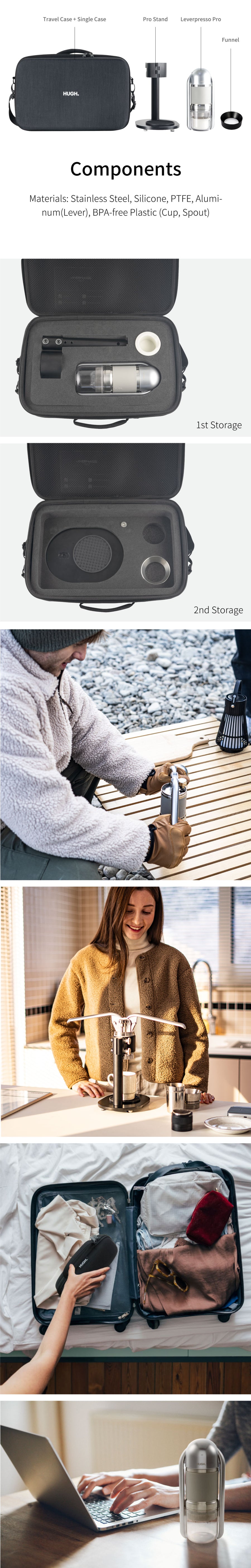 Leverpresso Pro Travel Kit 3.0: Make Espresso Anywhere – HUGH Inc.