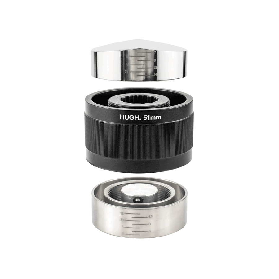Leverpresso ワンタッチ デュアルヘッド タンパー &amp; ディストリビューター 58.3/58.5mm 
