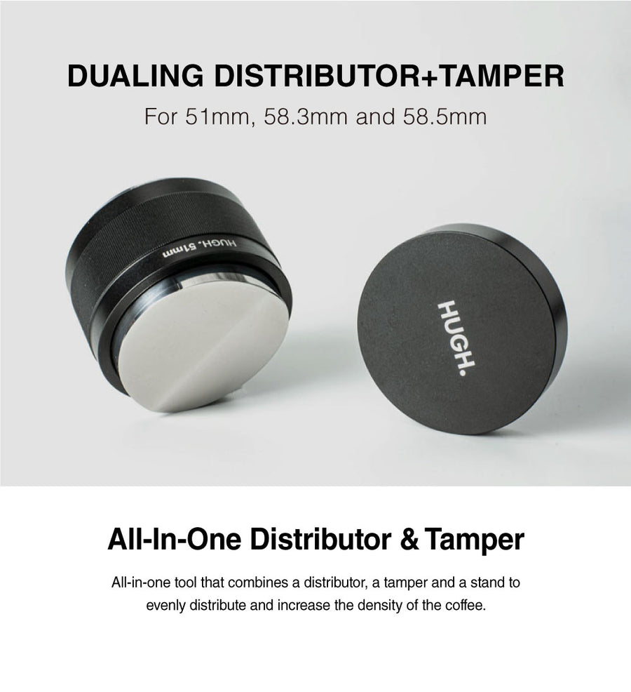 Adjustable Dual Head Distributor + Tamper (51mm) - WarmBevvyCentral